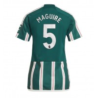 Fotballdrakt Dame Manchester United Harry Maguire #5 Bortedrakt 2023-24 Kortermet